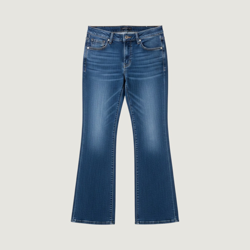 Democracy Itty Bitty Bootcut Jeans Womens 10 Blue Ab Solution Mid Rise Slimming - Picture 3 of 10